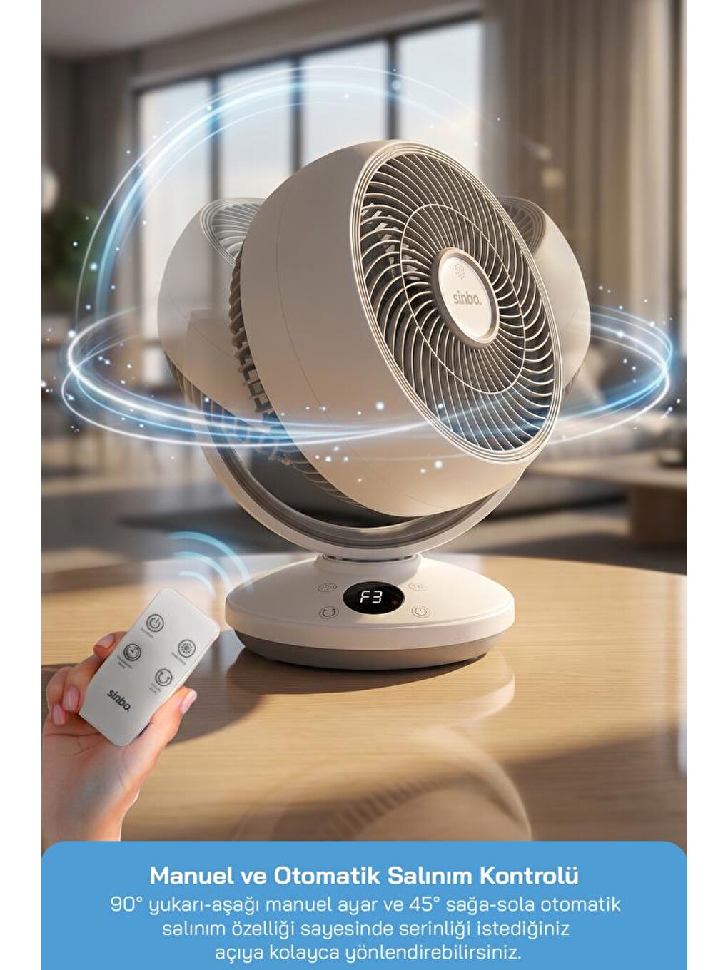 SF-7702 MASAÜSTÜ KUMANDALI FAN-5