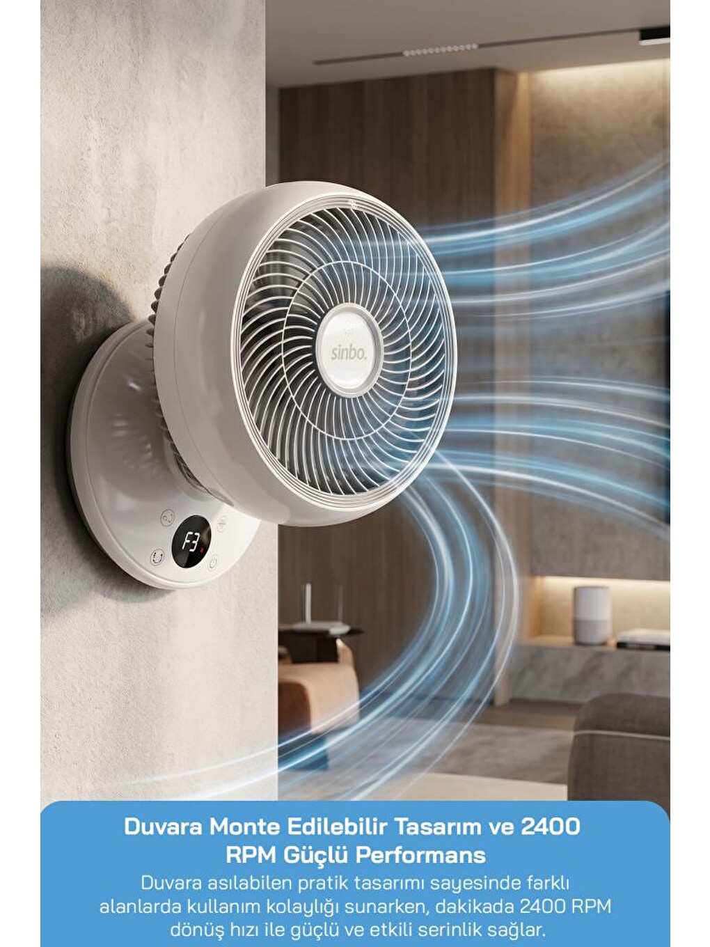 SF-7702 MASAÜSTÜ KUMANDALI FAN-7