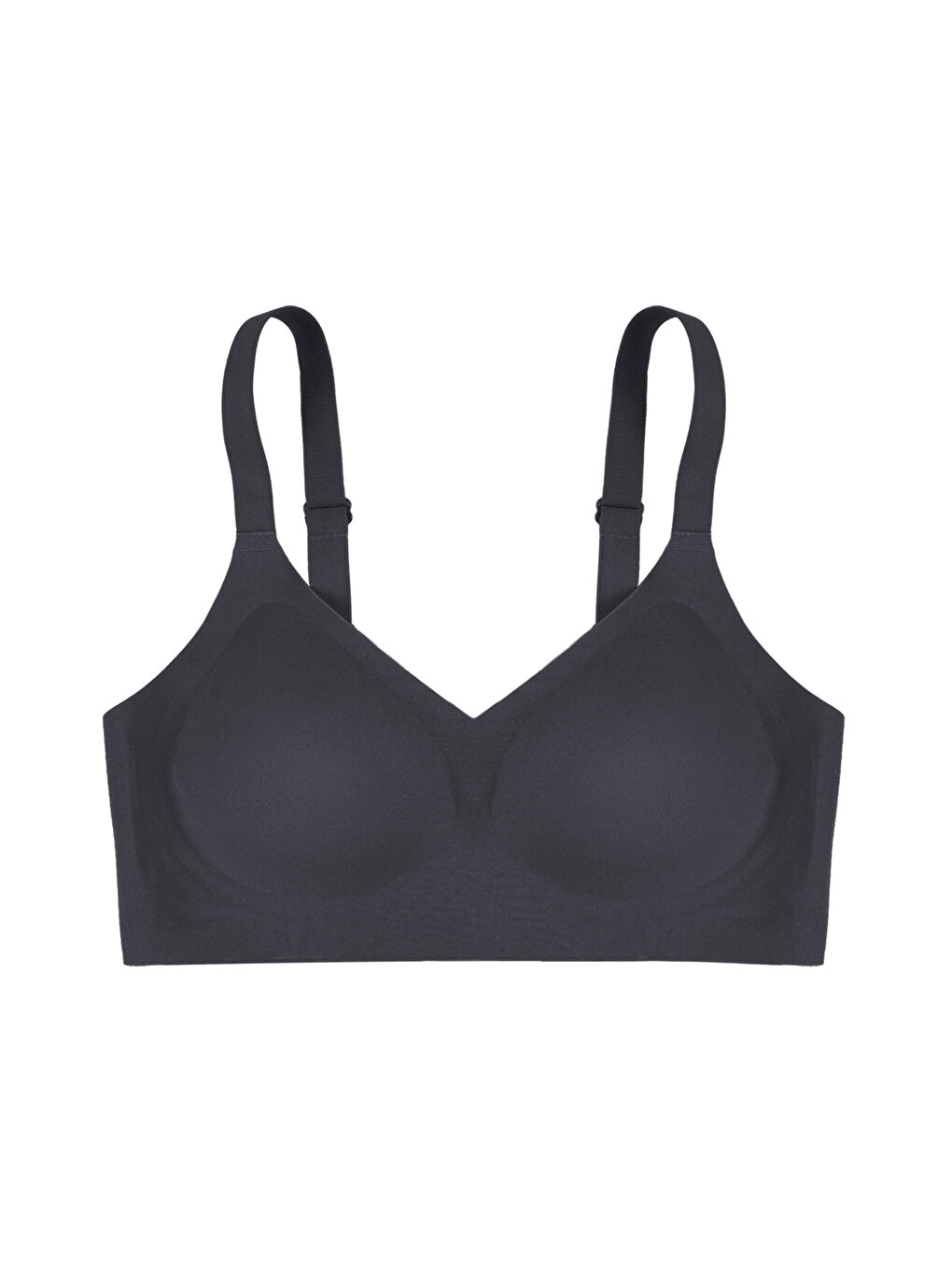 Siyah Balensiz Lazer Dikişsiz Görünmez Çıkarılabilir Pedli Toparlayıcı Sütyen-2