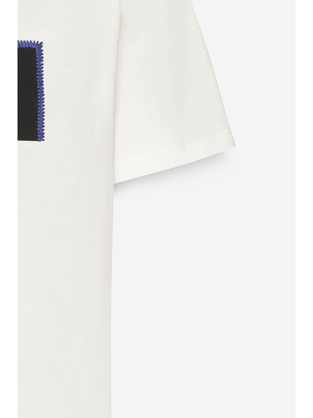 Erkek Beyaz Slim Fit Dar Kesim Pamuklu Esnek Baskılı Bisiklet Yaka Tişört-6