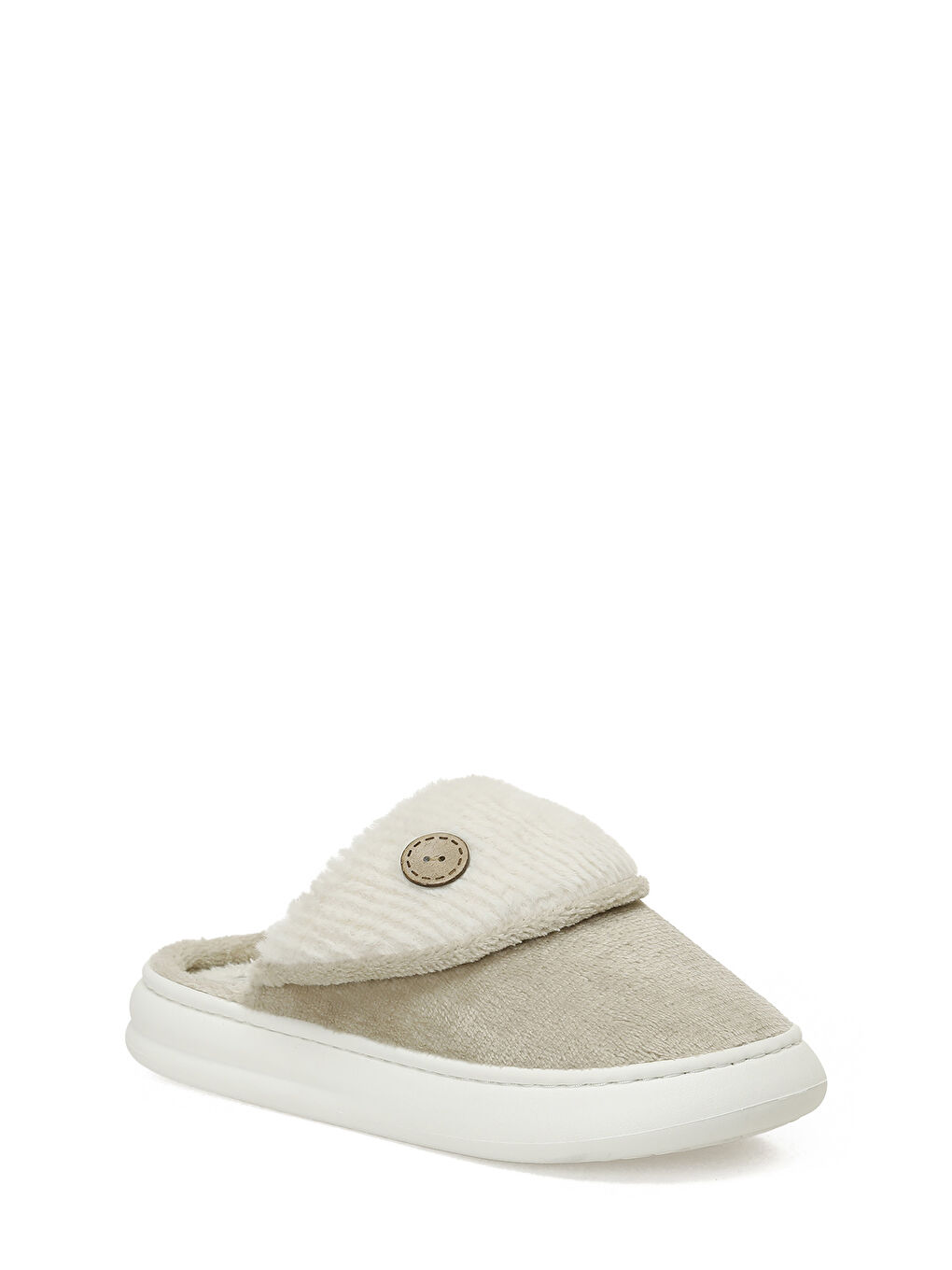 609088.Z5PR Bej Kadın Ev Terliği-1