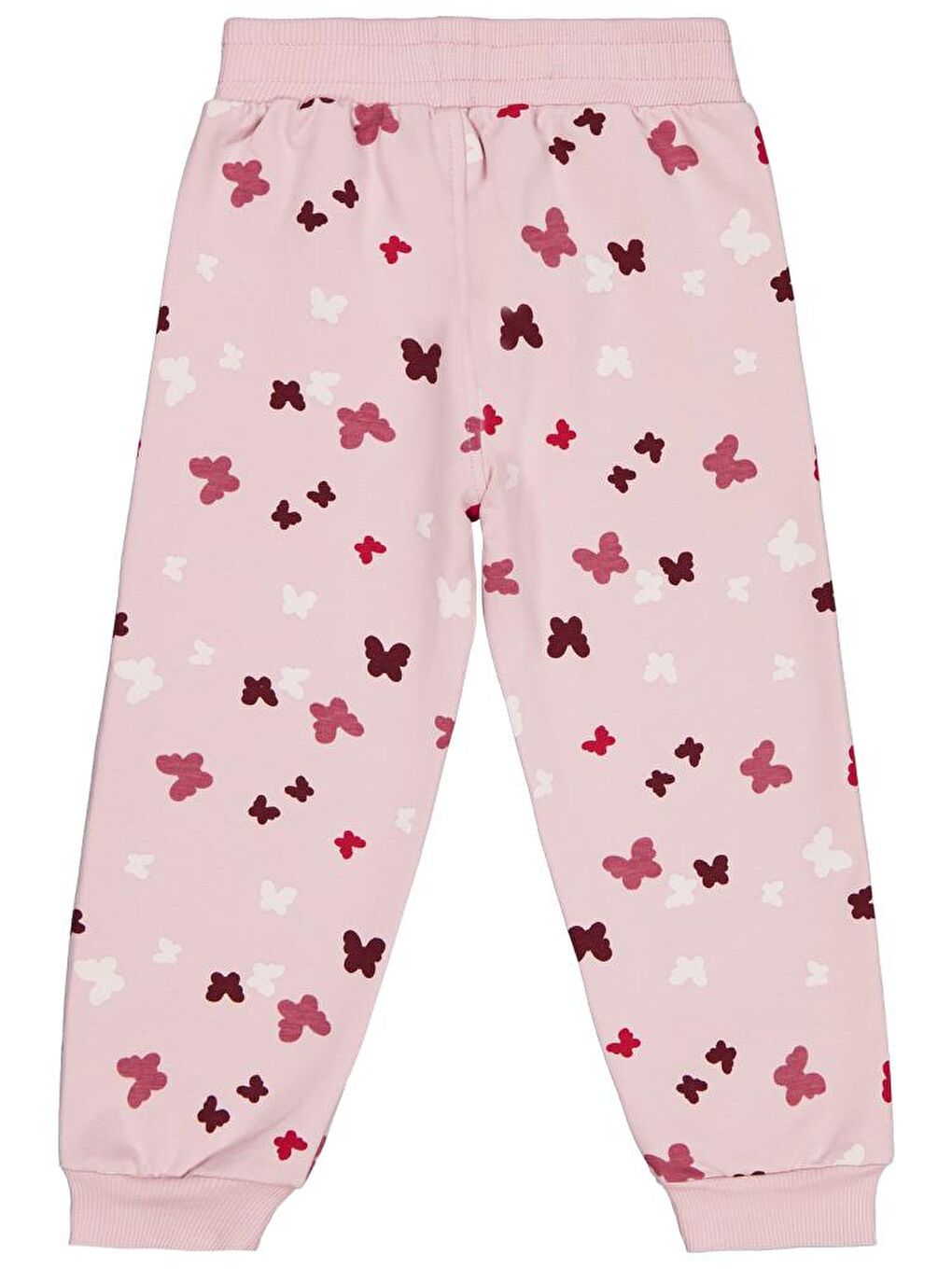 Girls Kelebek Baskılı 2-5 Yaş Eşofman Altı - Pembe 5-6 Yaş-1