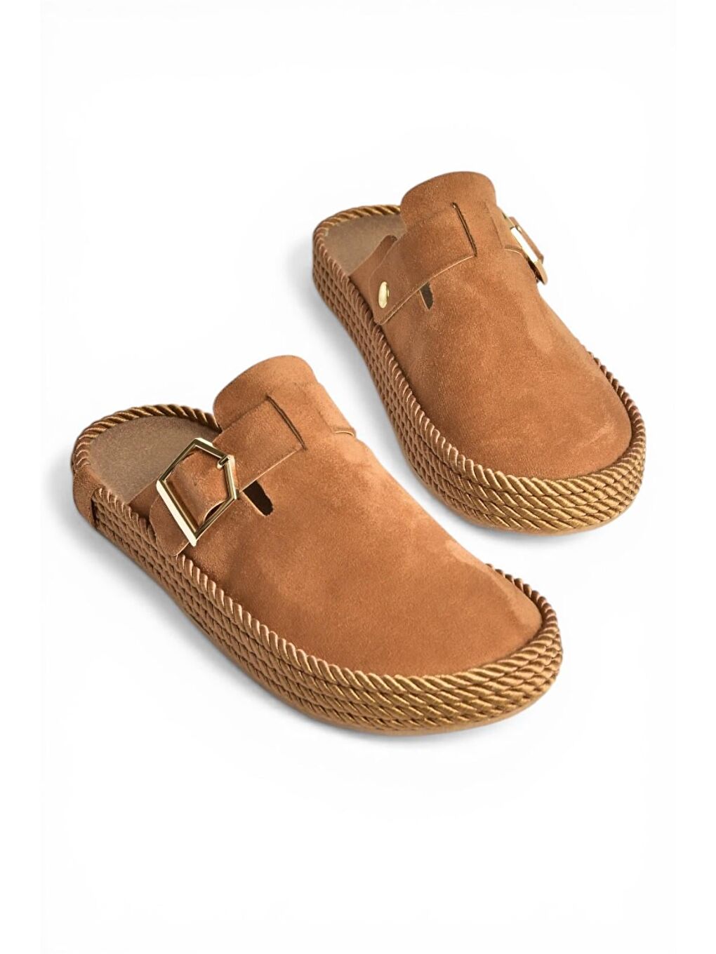 Kahverengi Taba Kadın Terlik Y596148402-1