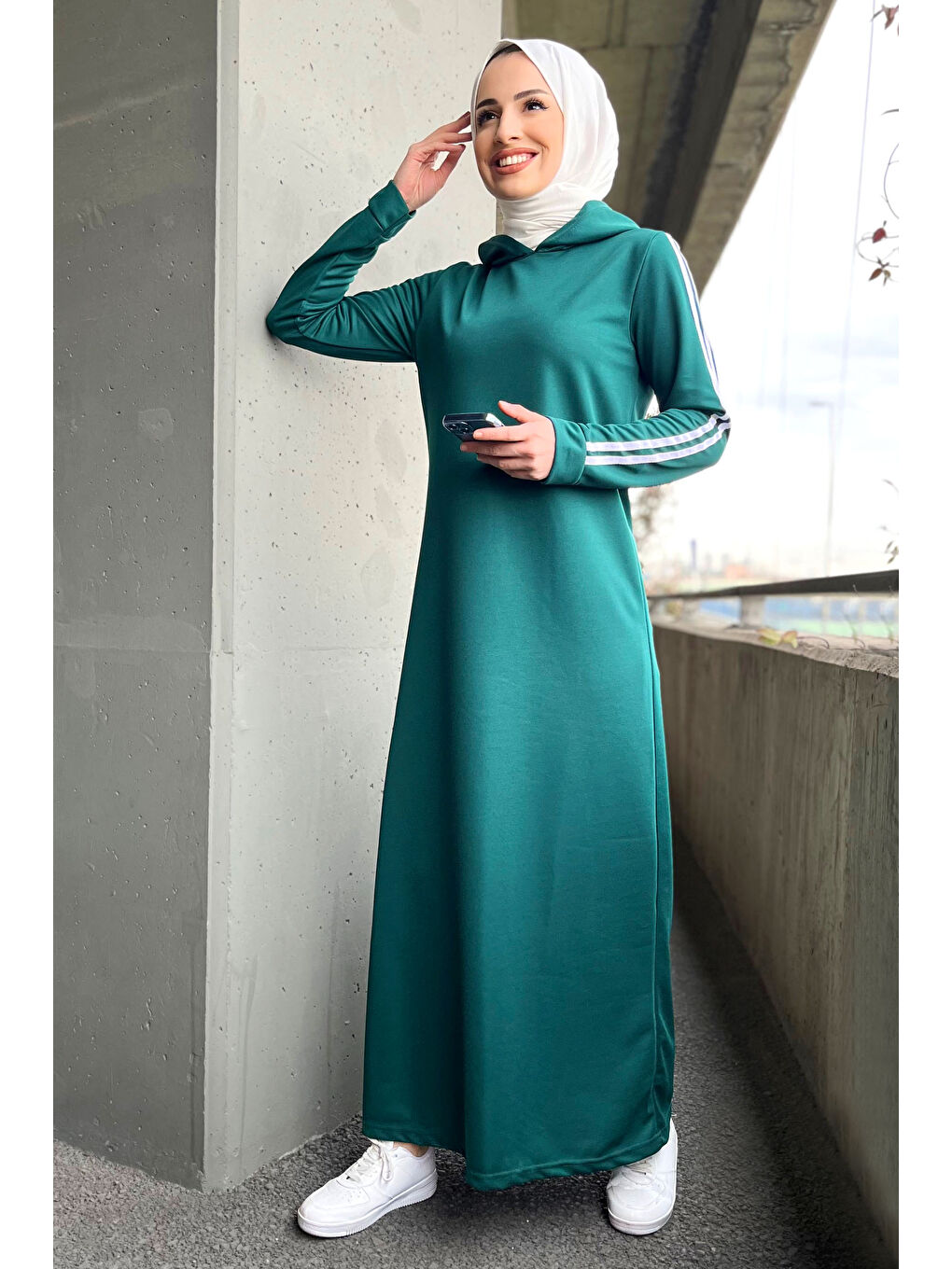 Yeşil Elbise Zümrüt - 11048-2