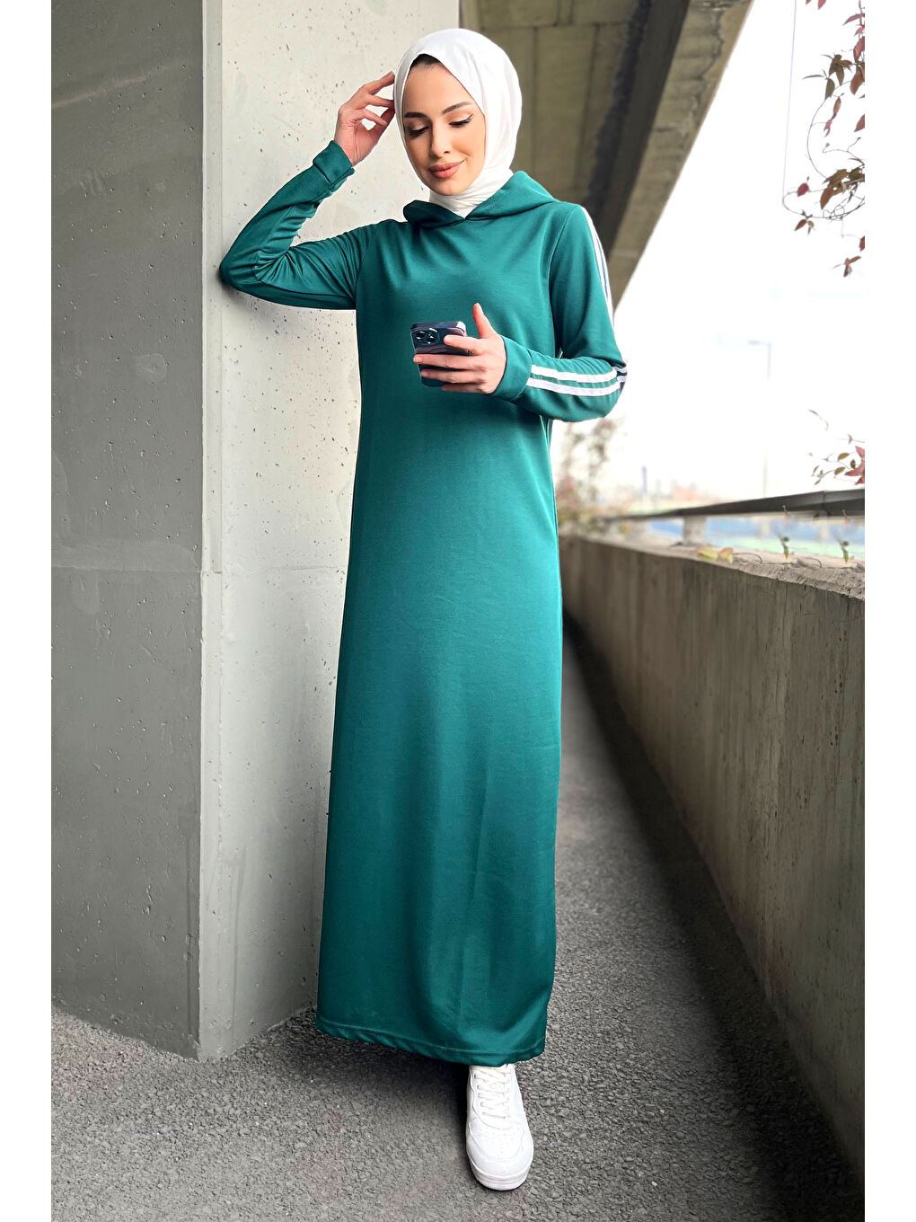 Yeşil Elbise Zümrüt - 11048-3