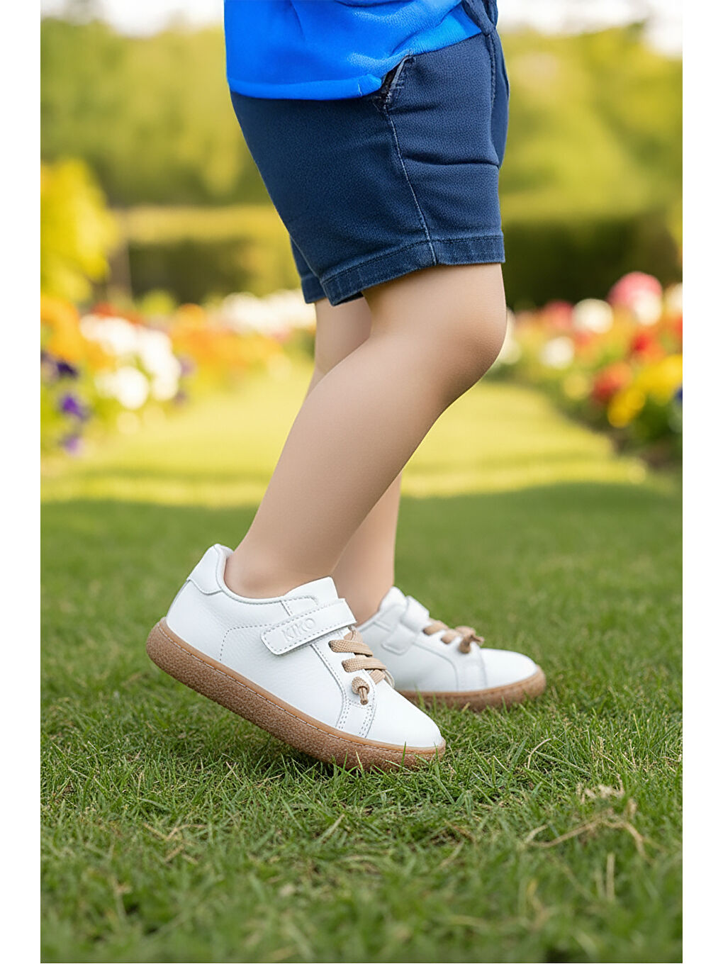 Beyaz Arad %100 Deri Günlük Erkek Bebek Spor Ayakkabı-2