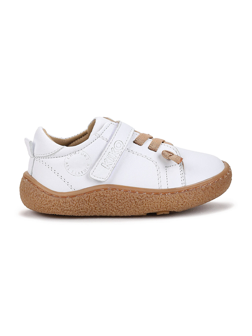 Beyaz Arad %100 Deri Günlük Erkek Bebek Spor Ayakkabı-3