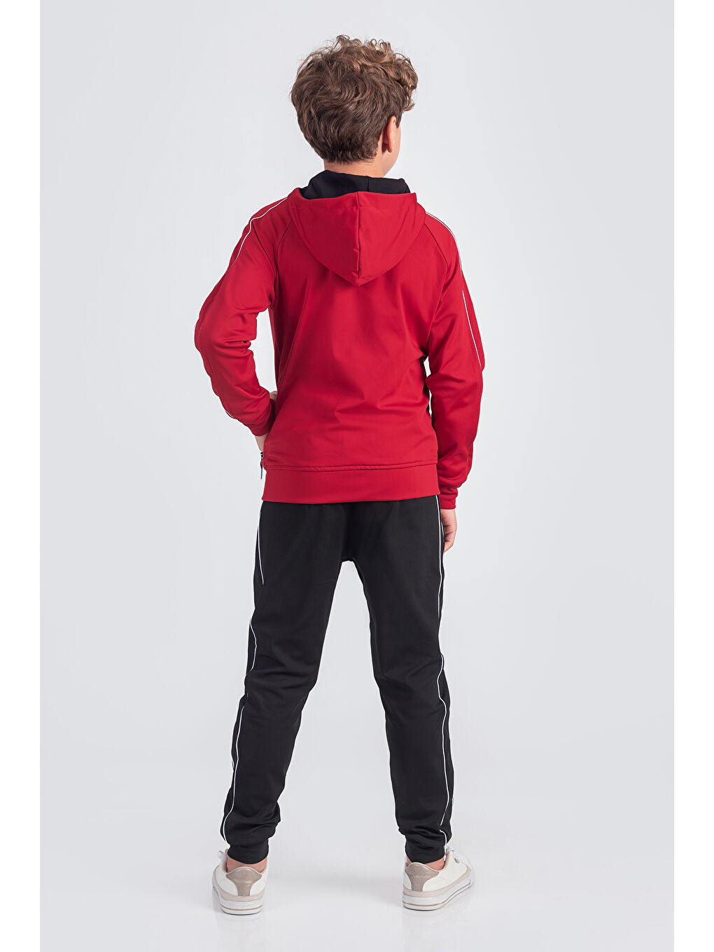 Kırmızı Dalgıç Kumaş Unisex Çocuk Eşofman Takımı Unlimited Potential  ESF1725Y-2