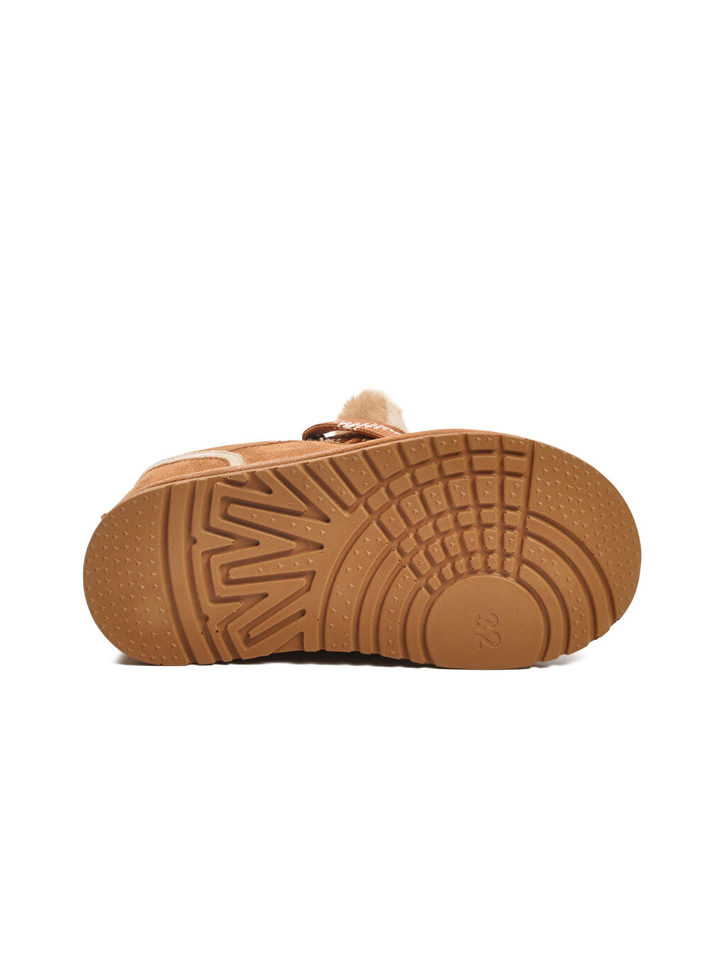 Kahverengi Taba Süet Bağcıklı Unisex Çocuk Spor Ayakkabı 412445 F-4