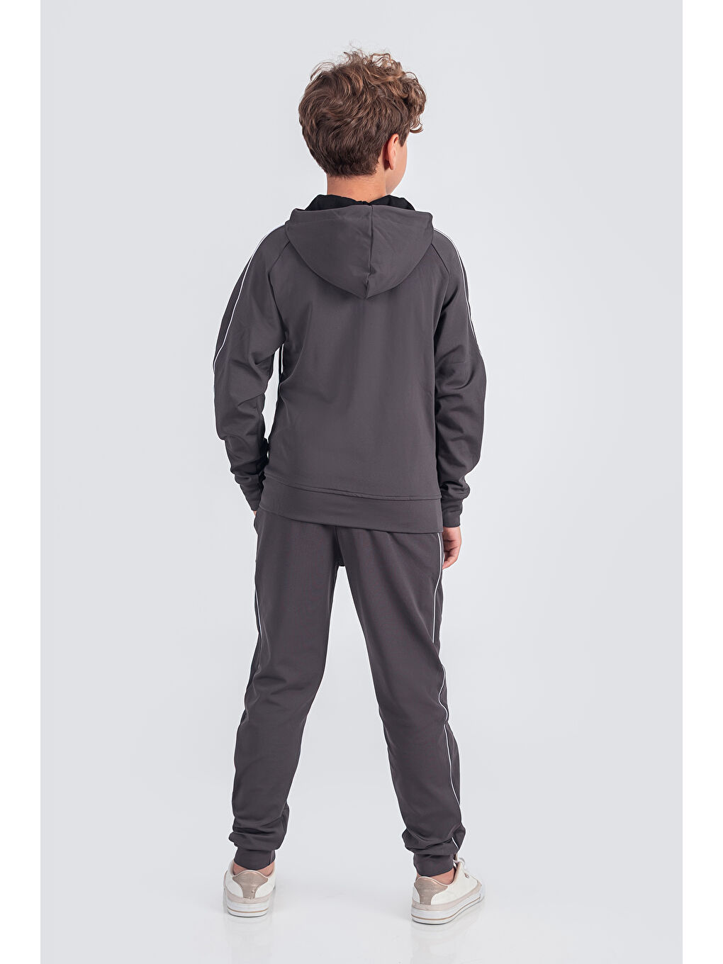 Gri Dalgıç Kumaş Unisex Çocuk Eşofman Takımı Unlimited Potential ESF1725Y-2