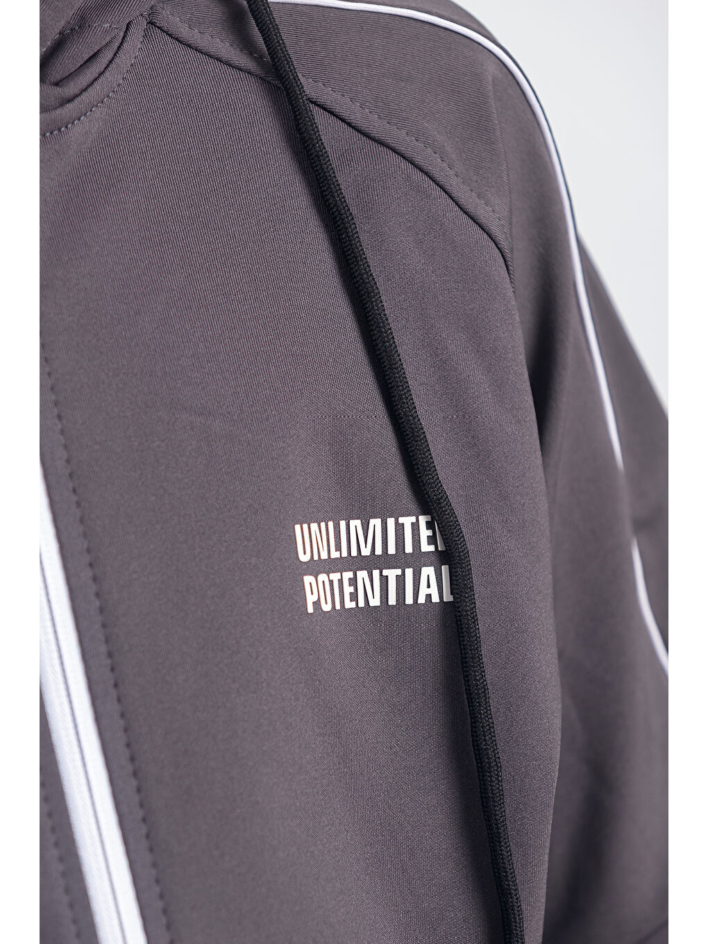 Gri Dalgıç Kumaş Unisex Çocuk Eşofman Takımı Unlimited Potential ESF1725Y-3