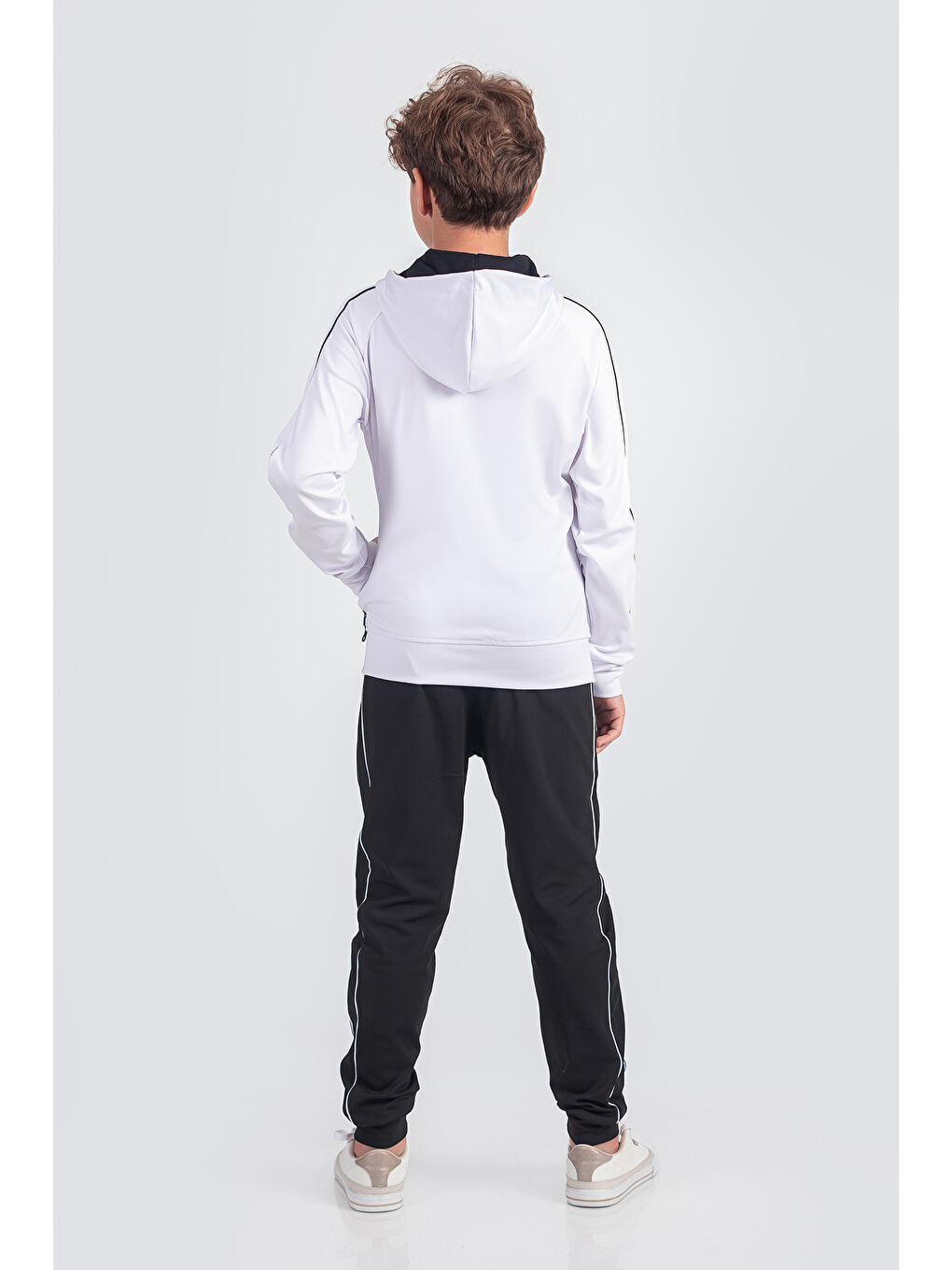 Beyaz Dalgıç Kumaş Unisex Çocuk Eşofman Takımı Unlimited Potential ESF1725Y-1