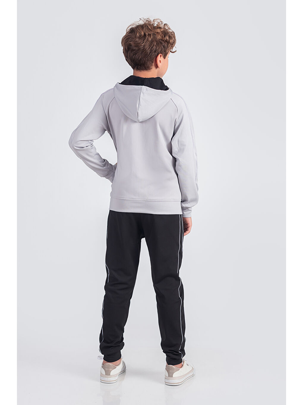 Gri Dalgıç Kumaş Unisex Çocuk Eşofman Takımı Unlimited Potential ESF1725Y-1