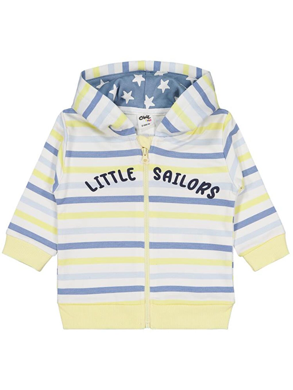 Baby Little Sailors Baskılı 6-18 Ay Hırka - Beyaz 12-18 Ay-2
