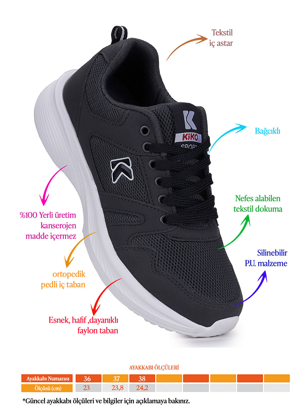 Lacivert Dima Fileli Faylon Taban Erkek Çocuk Spor Ayakkabı-1