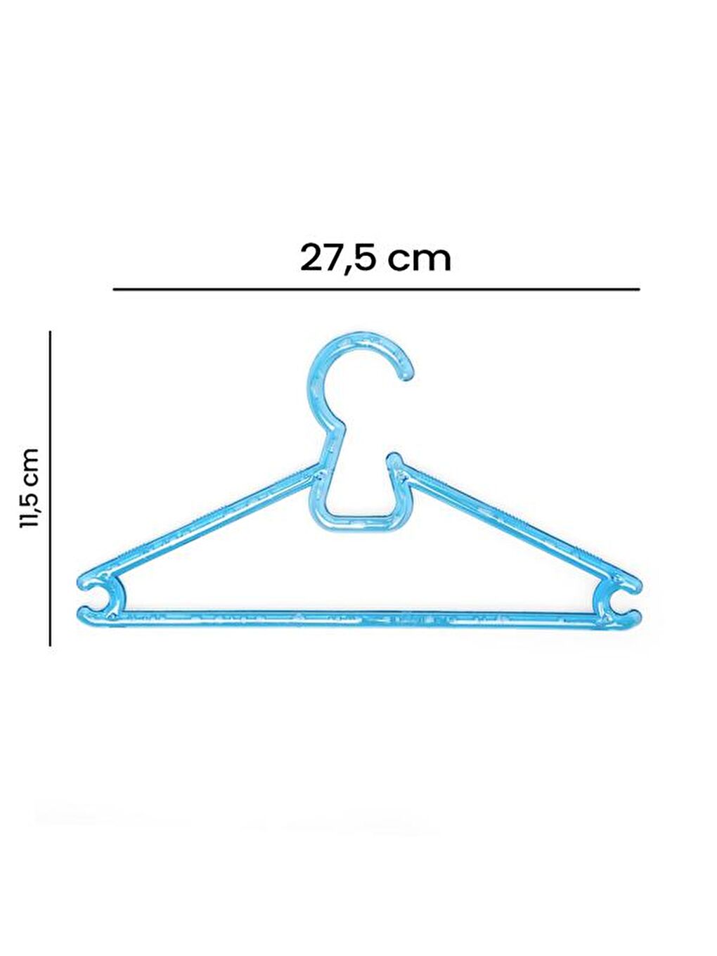 Karışık 6'lı Kristal Çocuk Elbise Askısı - Asorti-4