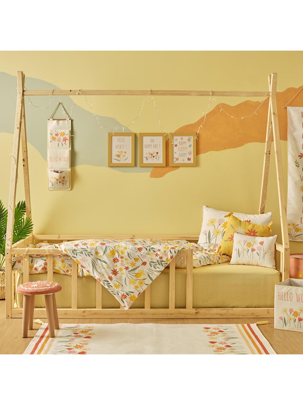 Karışık %100 Pamuk Freya Çocuk Nevresim Takımı-1