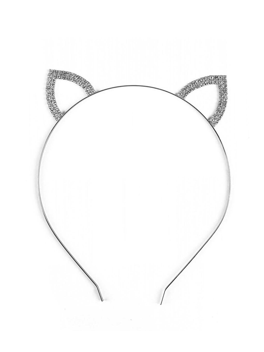 Gri Sıra Taşlı Tavşan Kulak Parti Tacı