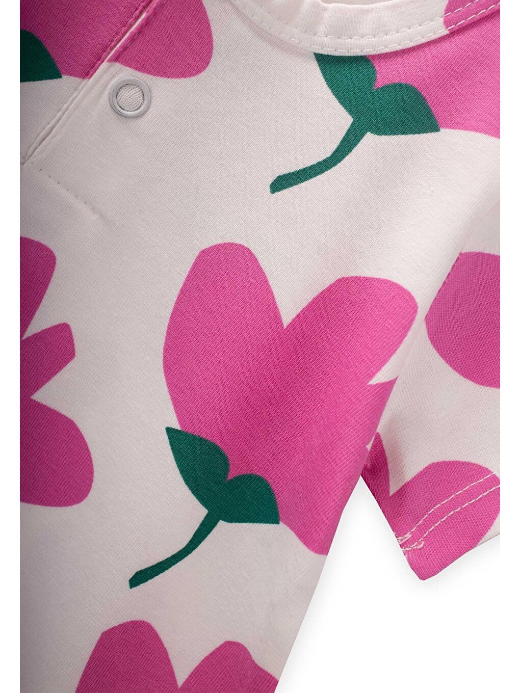 Beyaz Kız Çocuk Desenli Tulum-2