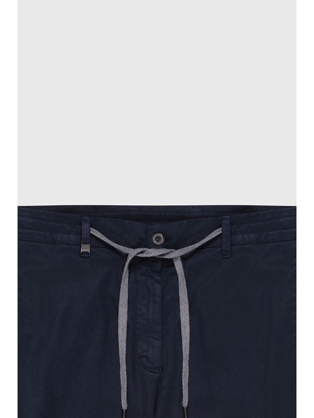 Erkek Lacivert Pamuklu Slim Fit Dar Kesim Diagonal Desenli Pileli Yan Cep Casual Pantolon-7