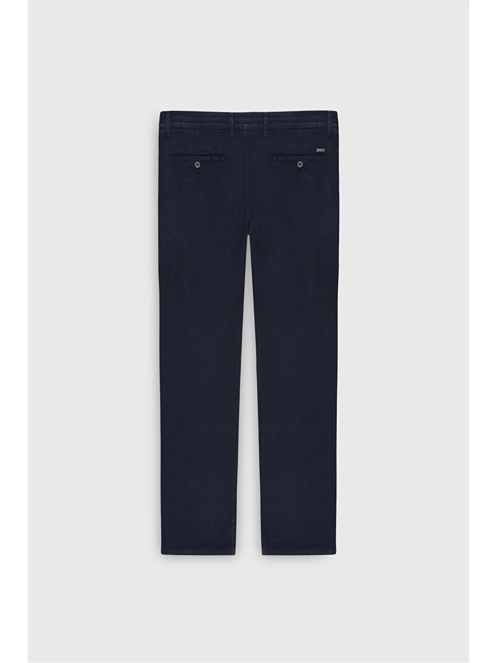 Erkek Lacivert Pamuklu Slim Fit Dar Kesim Diagonal Desenli Pileli Yan Cep Casual Pantolon-9