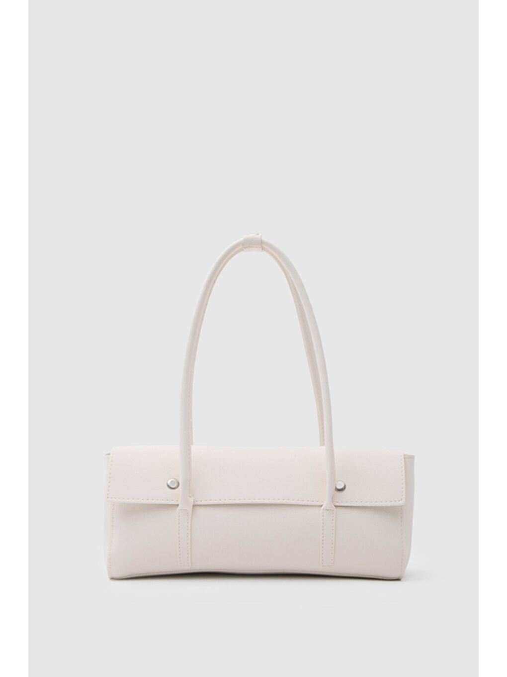 Ekru Mari Vintage Baget Çanta Krem