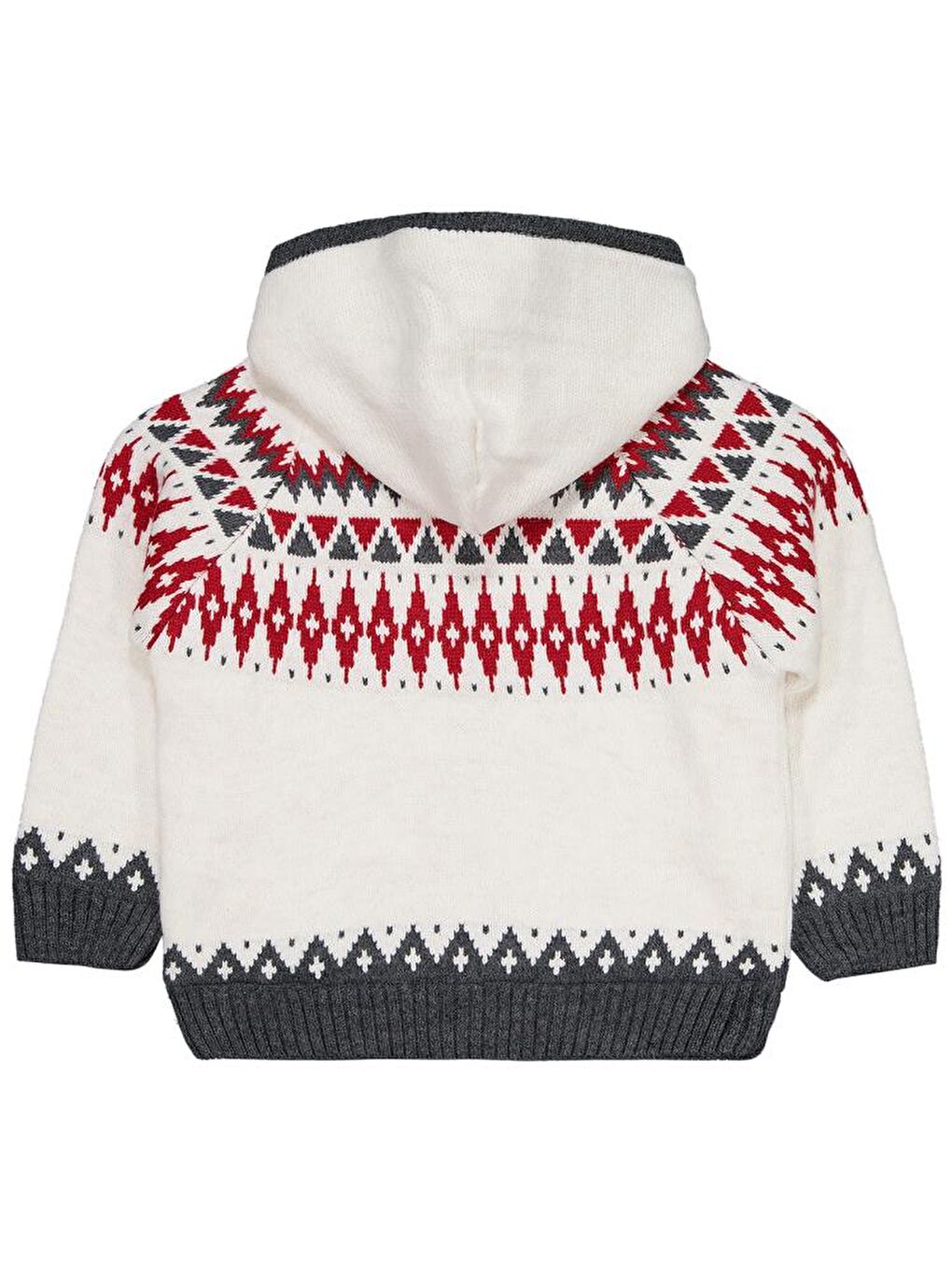 Girls Etnik Desenli 6-9 Yaş Hırka - Bej 7-8 Yaş-1