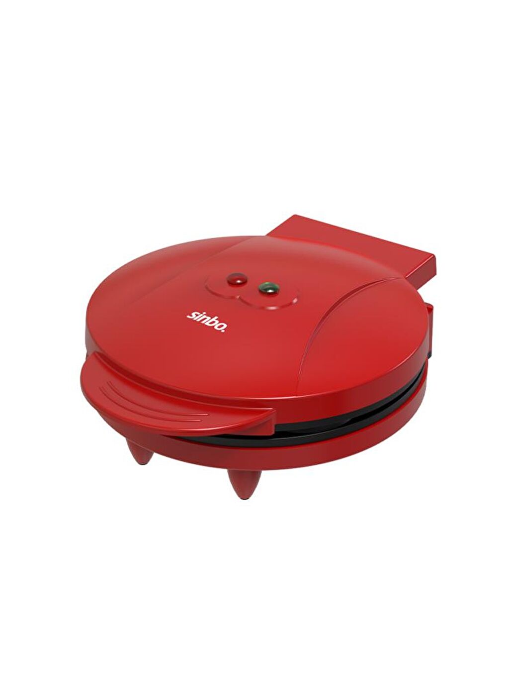 SSM-2595 Waffle Makinesi 850W | 182 mm Yapışmaz Döküm Plaka Kırmızı | 5 Dilimli Waffle-7