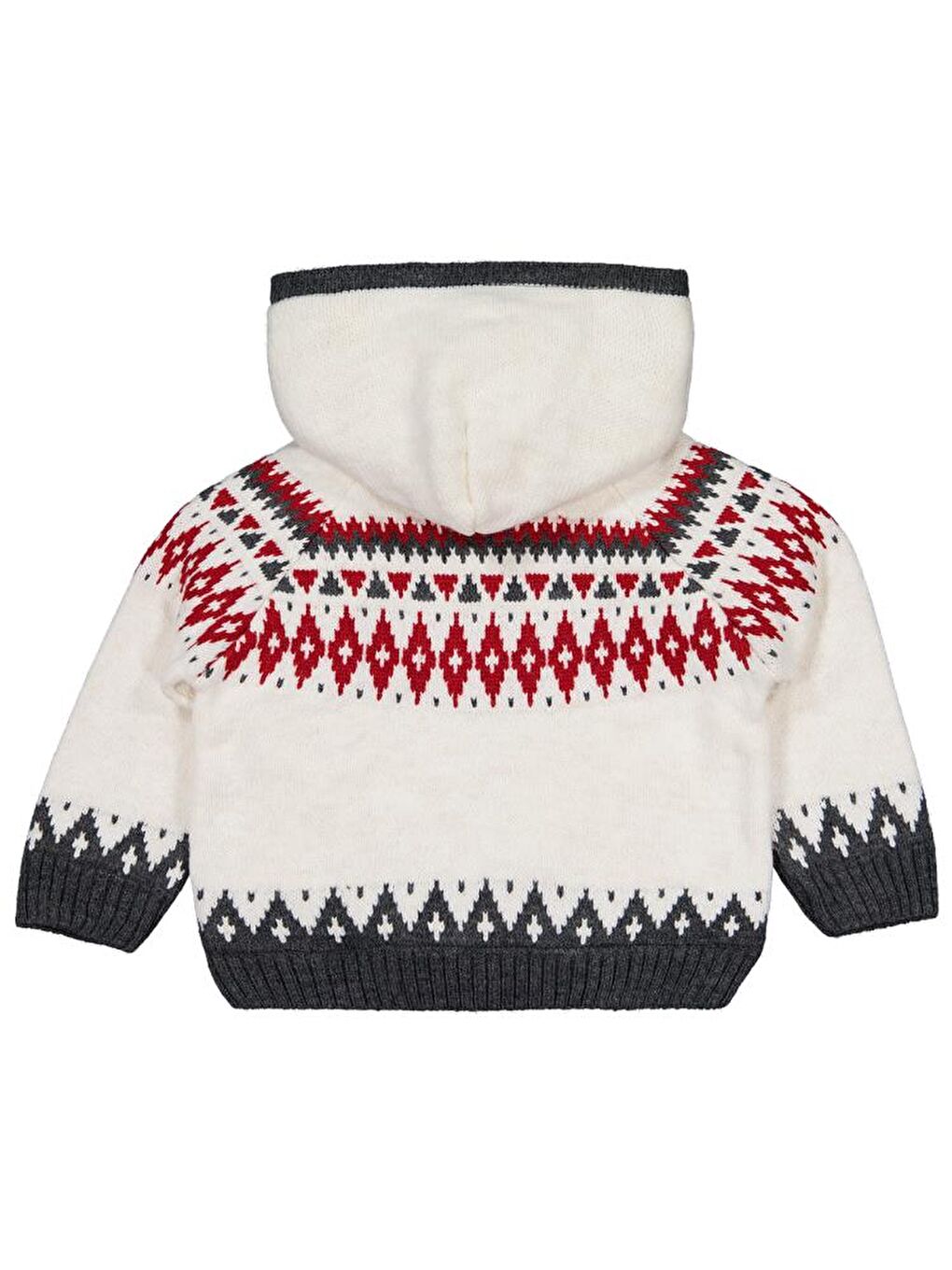 Girls Etnik Desenli 2-5 Yaş Hırka - Bej 2-3 Yaş-2