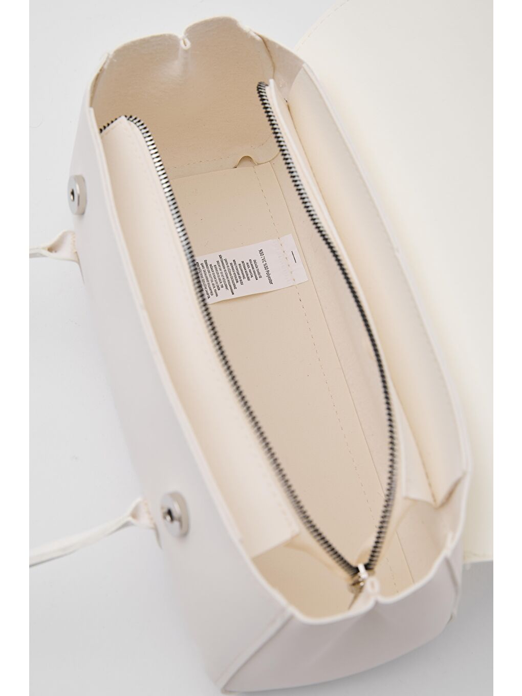 Ekru Mari Vintage Baget Çanta Krem-5