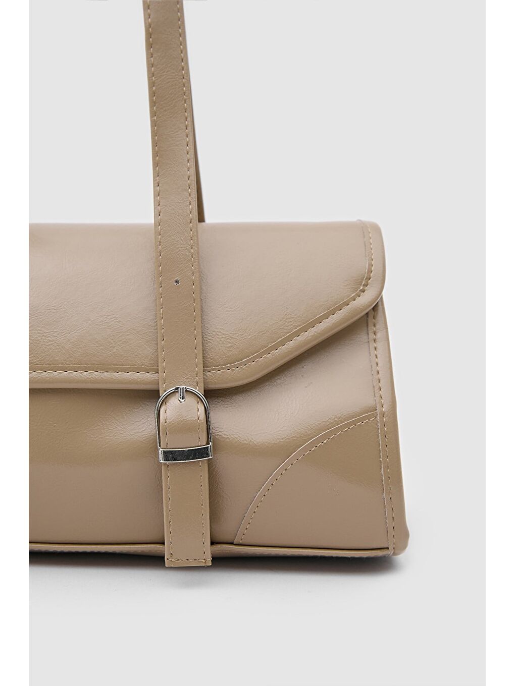 Lue Vintage Baget Çanta Bej-4