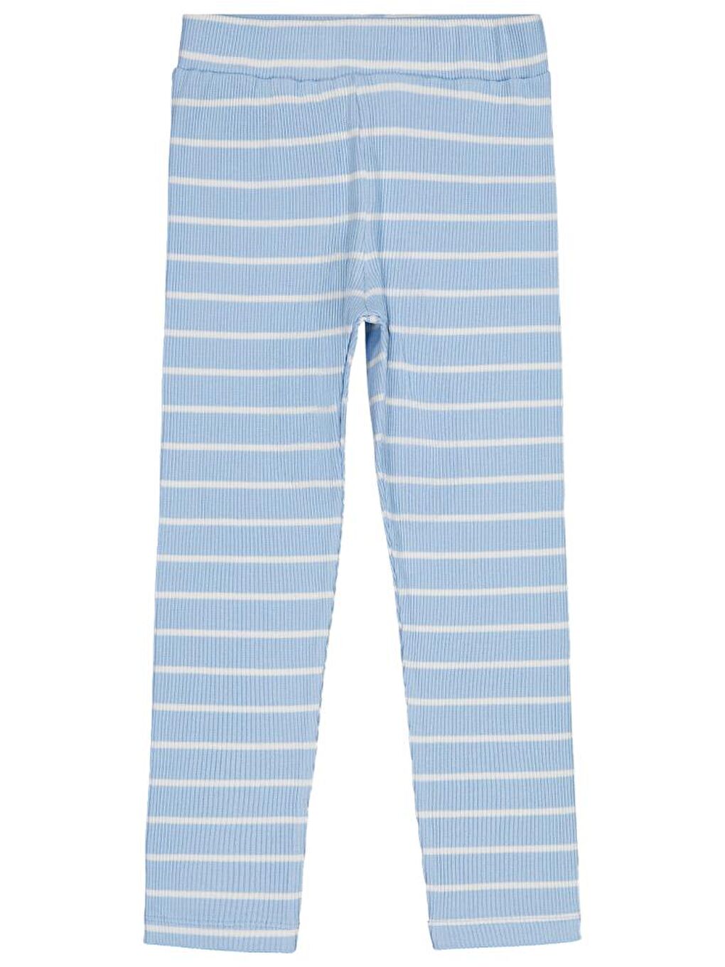 Girls Çizgili 6-9 Yaş Tayt - Mavi 6-7 Yaş