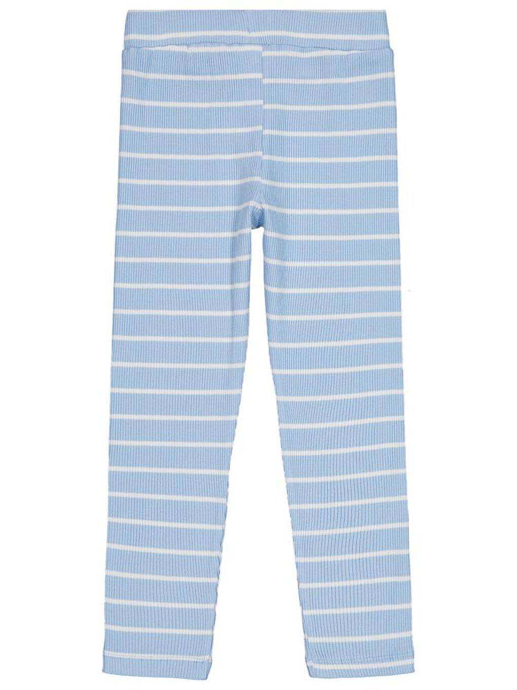 Girls Çizgili 6-9 Yaş Tayt - Mavi 6-7 Yaş-1