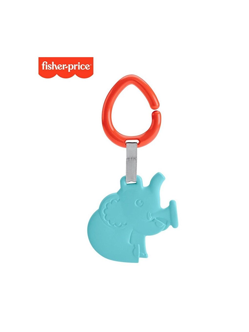 FISHER PRICE Beyaz-Renklibaskı Sevimli Hayvancıklar Dişlikler Turkuaz - 1