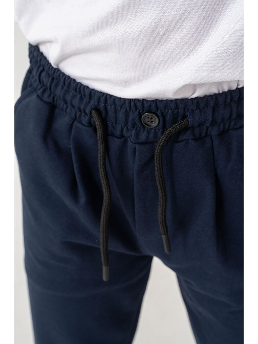 Lacivert Duble Paça Kemer Düğmeli Erkek Çocuk Eşofman Altı-7