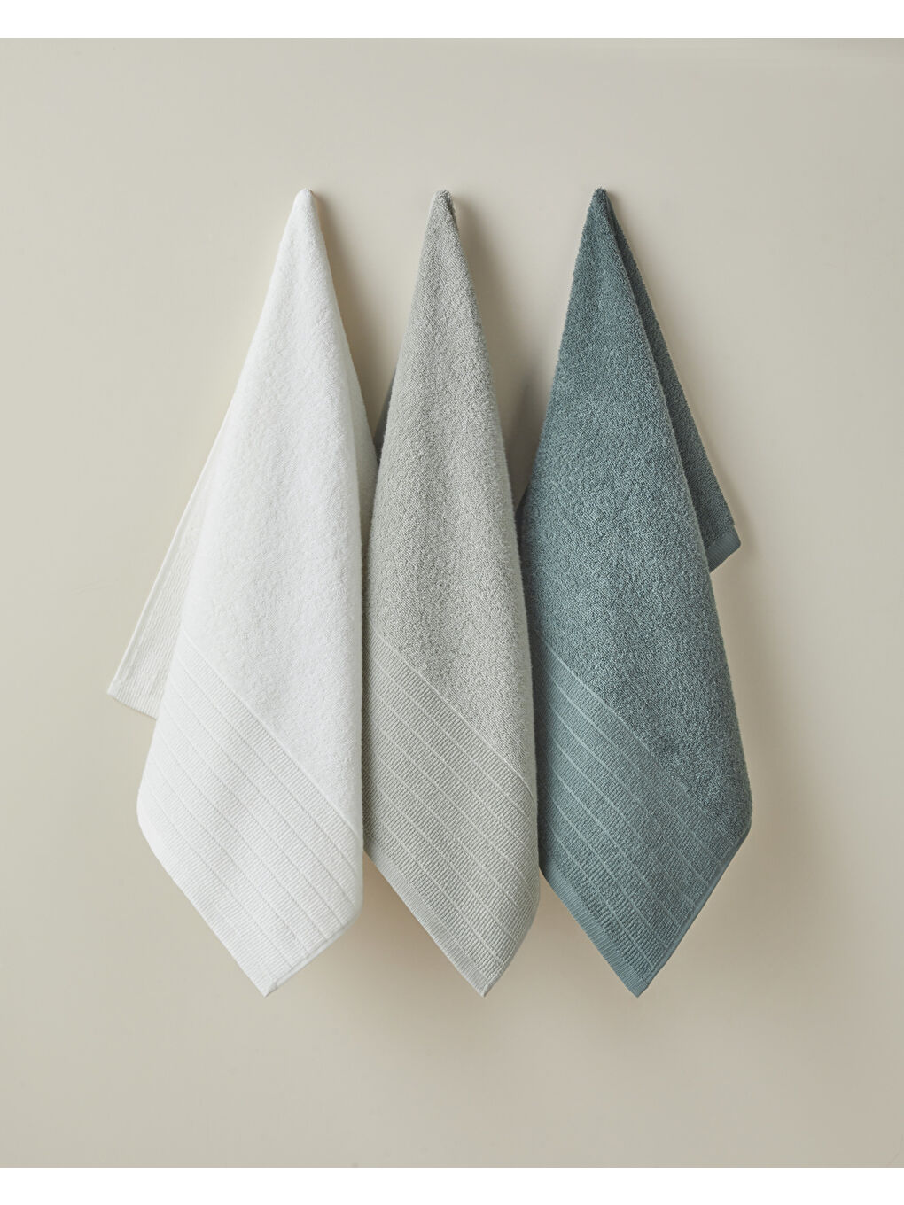 Pure Pamuk Yüz Havlusu 50x80 cm Beyaz-2