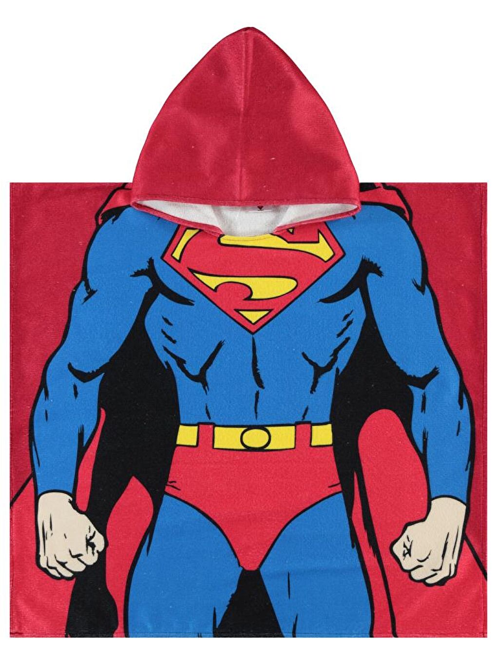 Baskılı Panço - KırmızıStandart