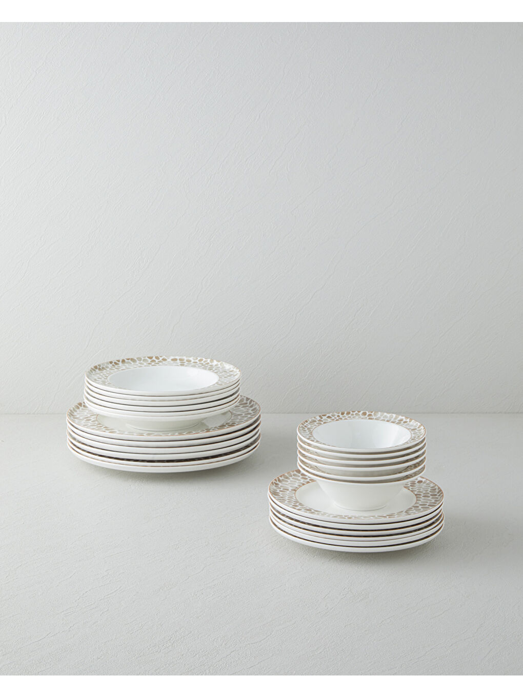 Tierra Bone Porselen Yemek Takımı 24 Parça 6 Kişilik Kahverengi-1