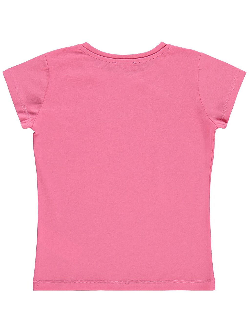Girls Baskılı 6-9 Yaş Tişört - Pembe-1