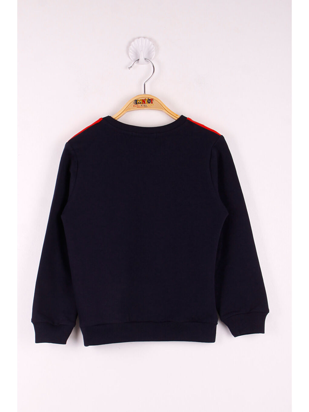 Kırmızı Erkek Çocuk 57 Baskılı Garnili Sweatshirt-3