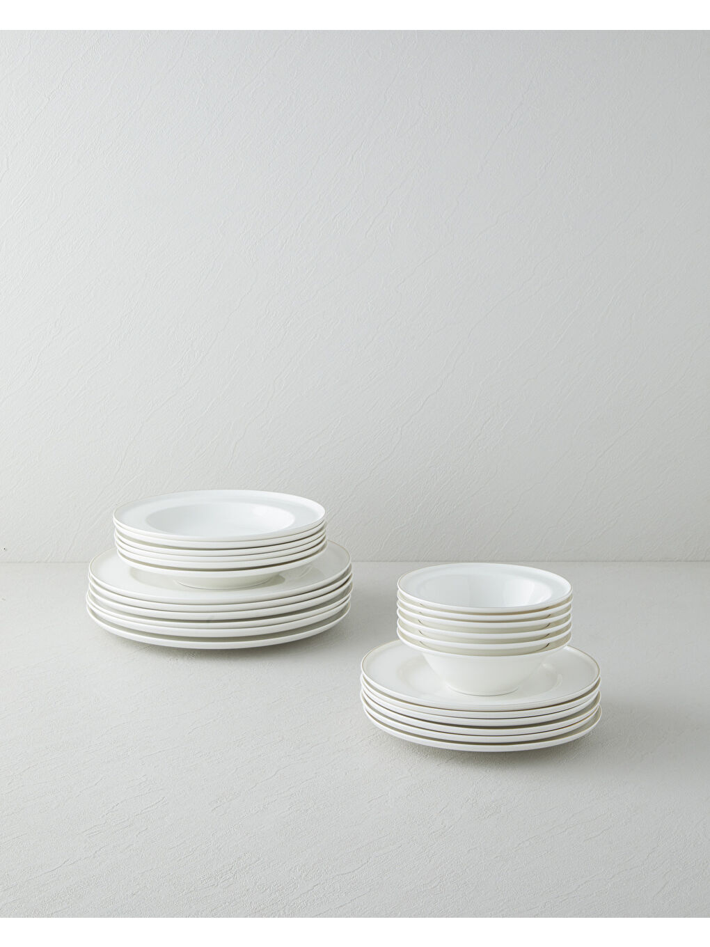 Sarı Savanna Bone Porselen Yemek Takımı 24 Parça 6 Kişilik Gold-1