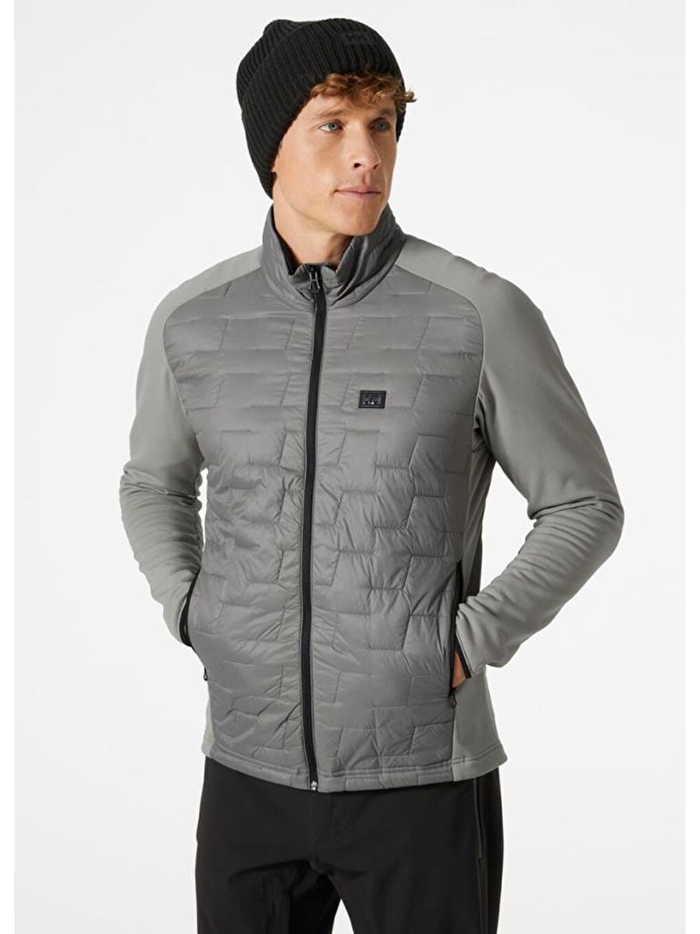 Helly Hansen Açık Gri Lifa Loft Hybrid Insulator Erkek Mont Gri HHA.65605.876 - 1