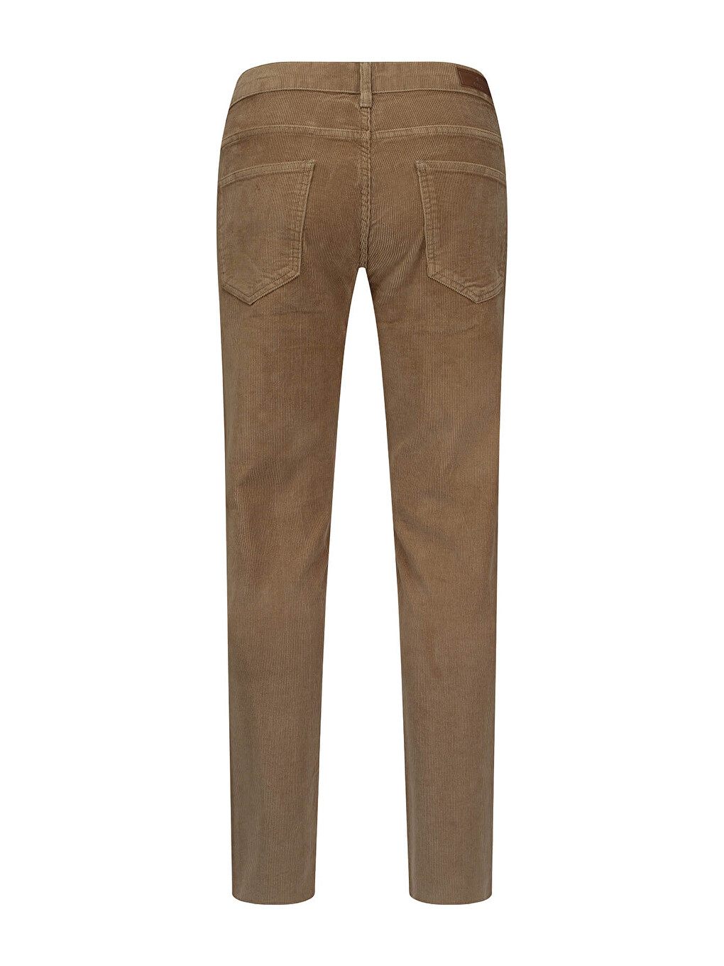 Kahverengi Camel Rahat Kesim 5 Cep Pamuklu Casual Kadife Pantolon-2