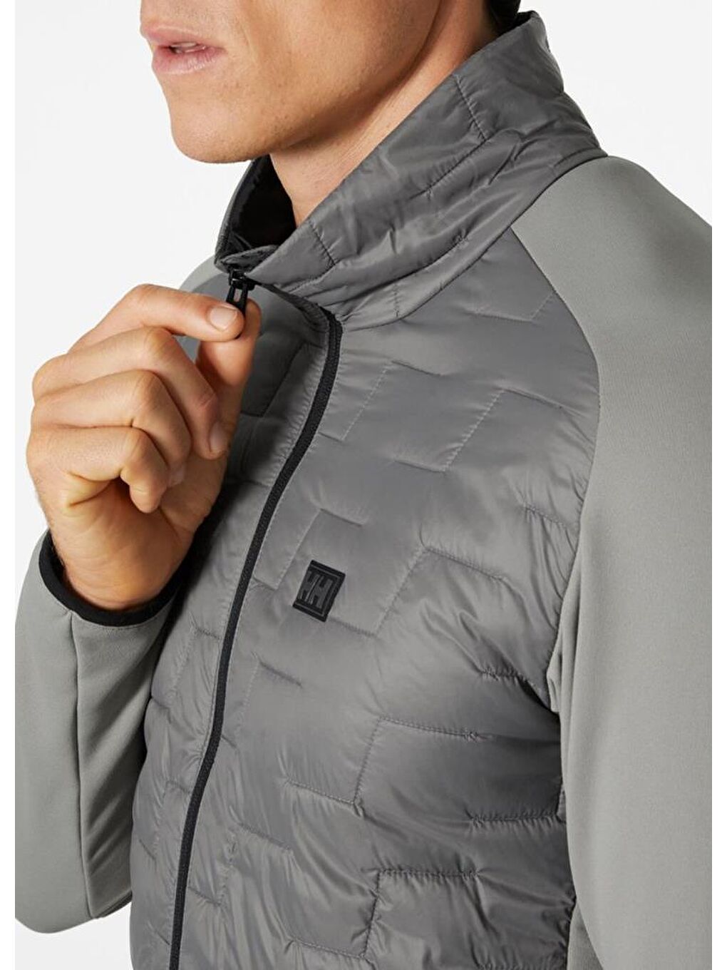 Helly Hansen Açık Gri Lifa Loft Hybrid Insulator Erkek Mont Gri HHA.65605.876 - 4