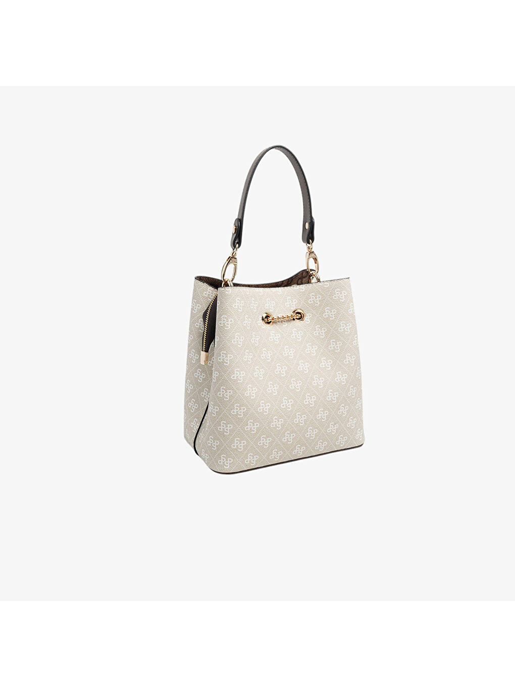 Bej Kadın SP967-M178 SILVER POLO Çapraz Çanta Taş-Kahve-3