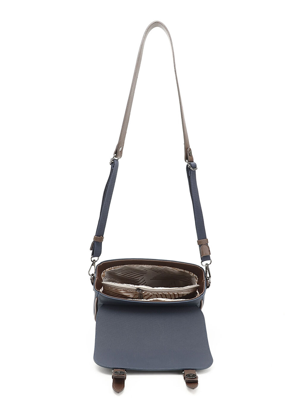 Lacivert Kadın İNDİGO LACİVERT Uzun Askılı Omuz Çantası-4