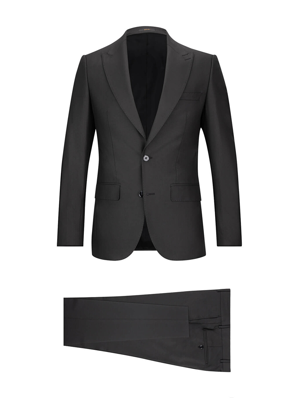 Siyah Slim Fit Sivri Yaka Klasik Takım Elbise