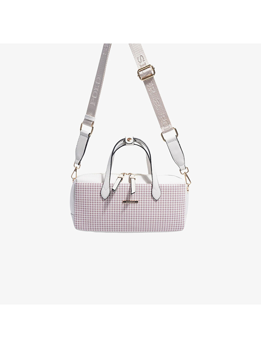 Bej Kadın SP1276-M204 SILVER POLO El Çantası Bordo-Kemik-4