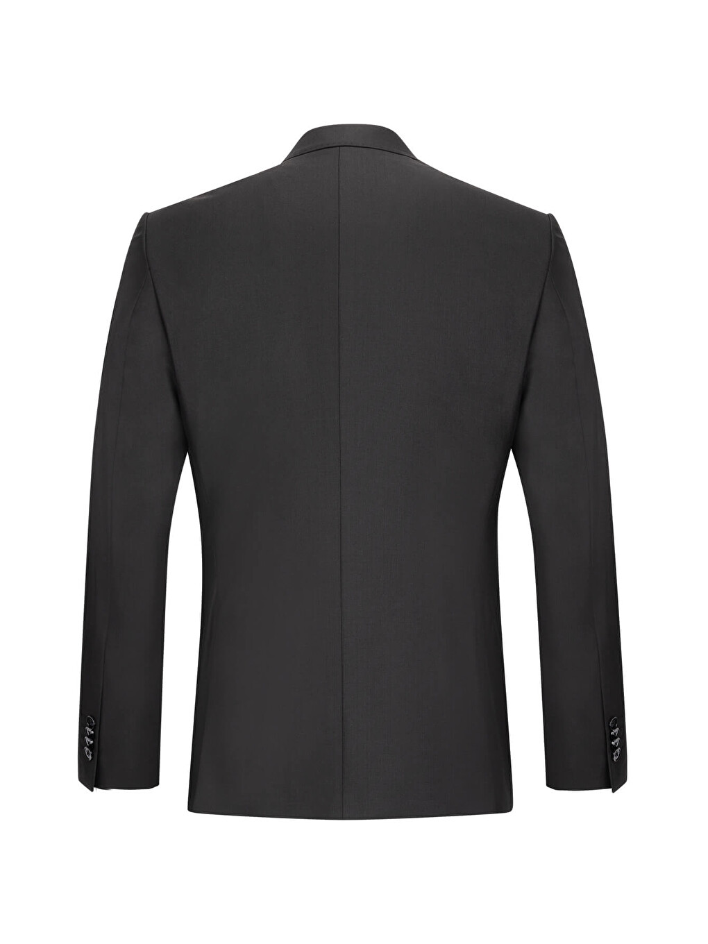 Siyah Slim Fit Sivri Yaka Klasik Takım Elbise-2