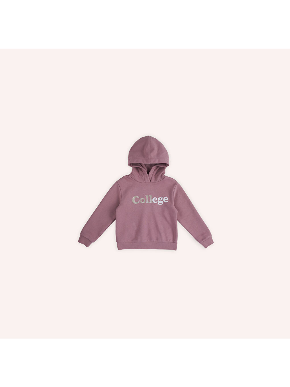 Panço Pembe Kız Çocuk Baskı Detaylı Kapüşonlu Sweatshirt - 2